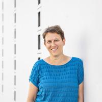 Farbiges Portrait einer Frau