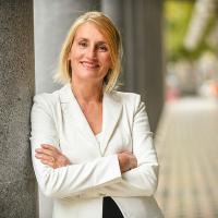 Farbiges Portrait einer Frau