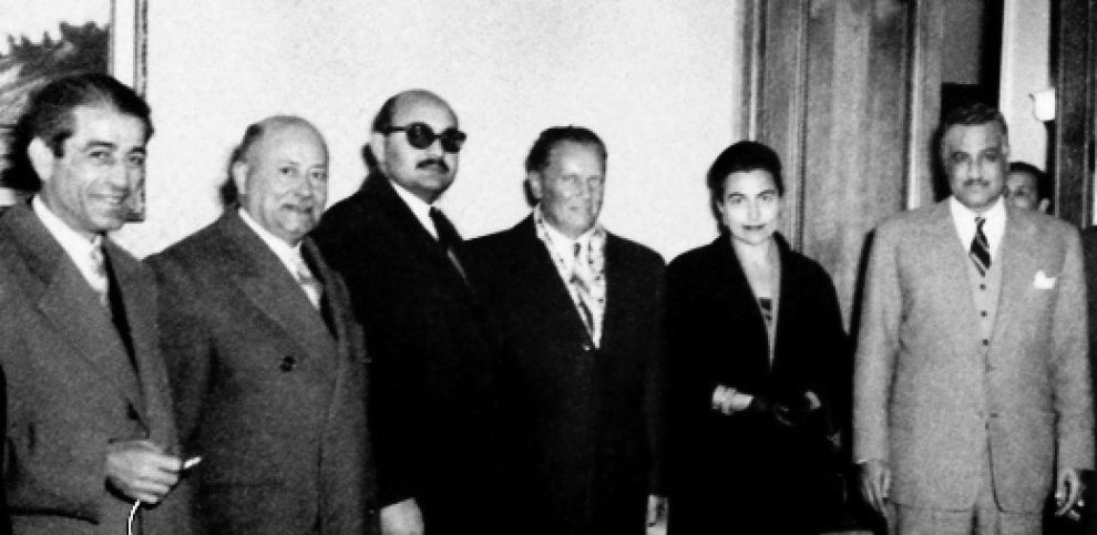 Tito und die Blockfreien Staaten: Gamal Abdel Nasser und Josip Tito in Aleppo in 1959, Quelle: [http://commons.wikimedia.org/wiki/File:President_Gamal_Abdul_Nasser_and_Yugoslavian_President_Josip_Tito_in_Aleppo_in_1959.jpg Wikimedia Commons] ([http://en.wikipedia.org/wiki/Public_domain Public domain])