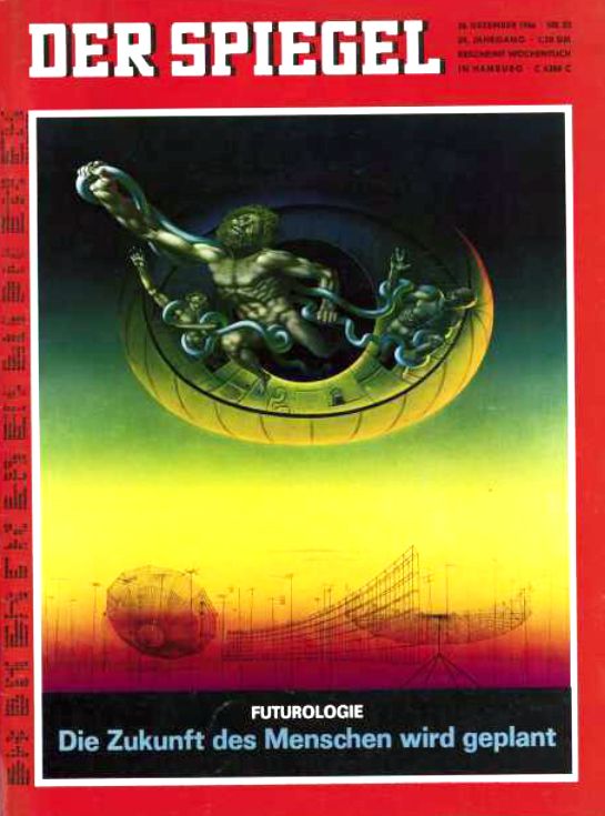 Cover: Der Spiegel, 53/1966: Futurologie. Die Zukunft des Menschen wird geplant. Quelle: [https://www.spiegel.de/spiegel/print/index-1966-53.html Der Spiegel] ©